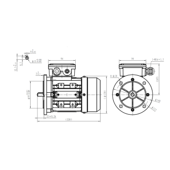 Silnik elektryczny 0,18kW 900 obr/min. 63B5